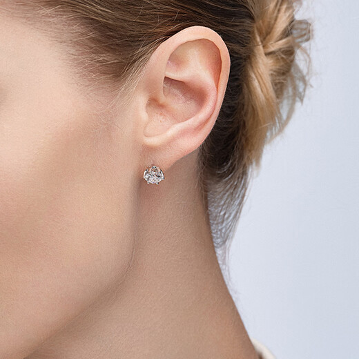 Alain Michal Classic Serie S925 Silber 1 Karat Kultivierter Diamantohrringe Valentinstag Geschenk an Freundin