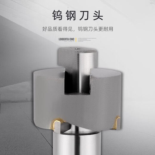 Pupan Inlaid Carbide Straight-Hand Inverted Blade Reverse Faced Plane Milling Cutter Replaceable Head-Cross-Scrape Recessed Recessed Recessed Knife Cone Handle 5#50*15042N
