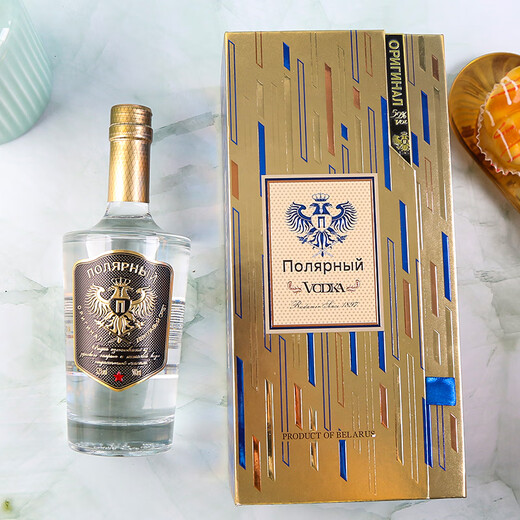 Polar Double-Headed Eagle Vodka Belarus Radamir Distillery Vodka Original bottle of imported foreign wine Blending base liquor Gift Polar Double-Headed Eagle Gold Label 52 degrees 500ML