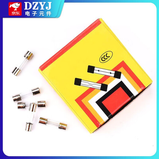 DZYJ 5*20mm 6*30mm glass fuse tube 250V 0.5A 2A 3A 4A 5A 8A 20A (10 pieces/box) 5*20mm