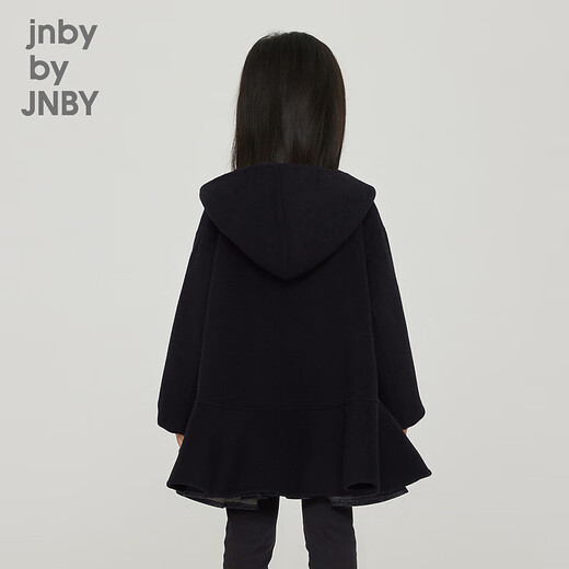Jnby by JNBY New model Jiangnan Buyi children's winter woolen coat 1N0810380 001 black 110cm