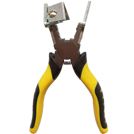 He Jiagong 45 degree angle rubber strip scissors 90 degree rubber strip scissors v mouth right angle scissors blade broken bridge aluminum door and window leather strip scissors 24 original blades