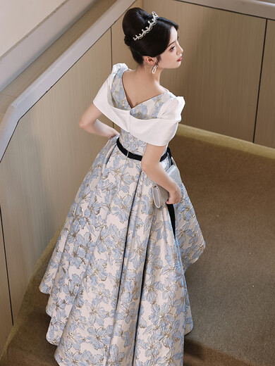 Bubble Bear Evening Dress Skirt Light Luxury Niche High-End French High-Grade Adult Ceremony Banquet Temperament 2025 New Main Image Color 3XL One Size