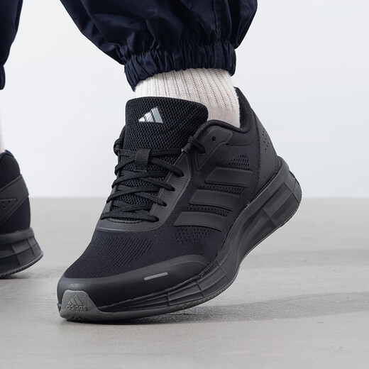 ADIDAS Running Shoes for Men and Women 2025 Summer New Black Warrior Black Duramo Duramo Cushioned Men's Shoes JQ7500 Spring and Summer Casual JP6189 Fake Fake One Compensation 10 40.5