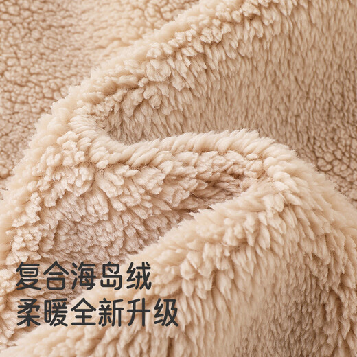 Ying's children's vest autumn and winter warm fleece vest for boys and girls new outer vest jacket for middle and large children Cassava Apricot 110 cm