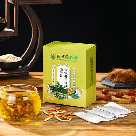 
Beijing Tongrentang Green Money Willow Corn Shave Mulberry Leaf Tea 150g (5gx30 bags) 150g