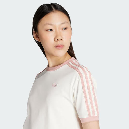 adidas [adidas] Clover 2025 Frauen Ruffle 3s Tee Kurzarm T-Shirt KC8821 S
