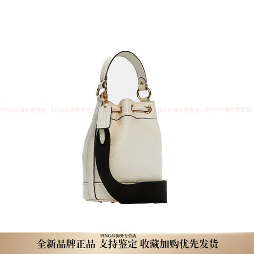 蔻驰（COACH）Dempsey 15 纯色抽绳开合 精制皮革 水桶包单肩包斜挎包手提包 小 基础装(包+防尘袋)