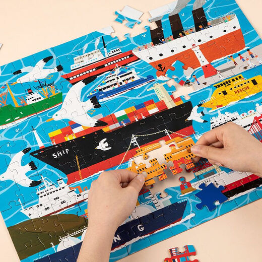 Puzzle pour enfants 100/200/300/500 Pièces Puzzle Toys pour garçons et filles âgés de 6 à 12 ans pour développer des énigmes d'intelligence. Ensemble complet de 100 pièces (6 boîtes)