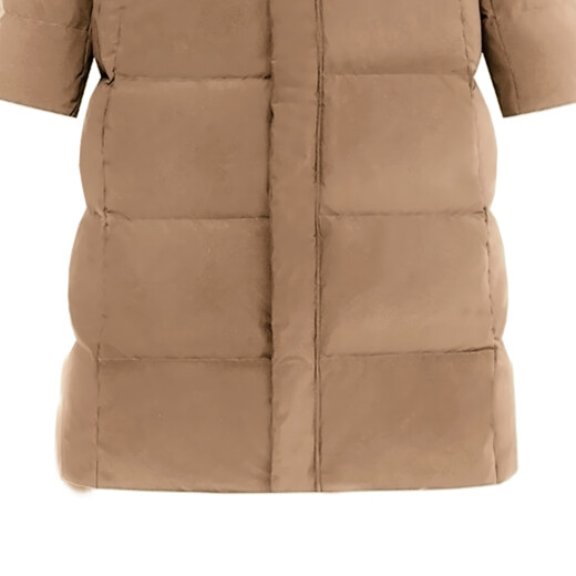 
Flying in the snow in autumn and winter new fashionable casual and versatile women's long solid color hooded warm down jacket for women Coffee brown S 160/84A