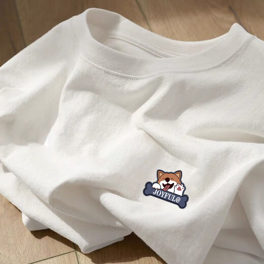 La Hailan Home Hla gleich 2025 Sommer-Kurzärmlern-T-Shirt Ins Trendy Marke Lose Round Neck Paare [3895-Wasp White Picture] Black M _ Geeignet für das Tragen innerhalb von 100 Jin [Jin gleich 0,5 kg]