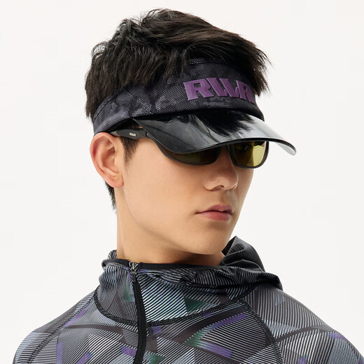 RVVR Summer Outdoor Sun Protection Hat Men's Empty Top Sunshade Fishing Hat Luya Hat Black One Size