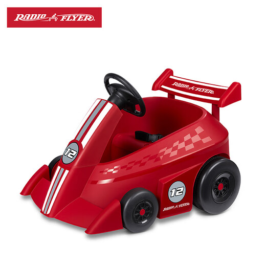 Radio Flyer, Ruifeier, children's remote control electric car, cool little red car, can sit, children, baby remote control kart toy car [new color scheme]#931 red