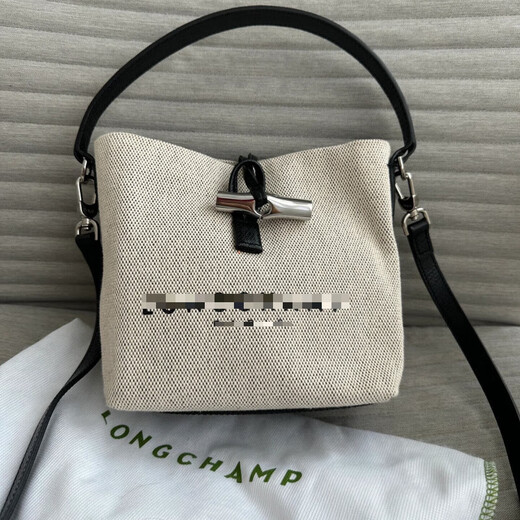 Shantou Lincun Bamboo Bag Bucket Bag Shoulder Crossbody Women's Bag Imitation Canvas Mini Tote Bag