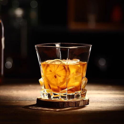 Whiskey glass crystal glass European style spirit glass thickened beer glass glass water glass bar wine glass wine set classical No. 3 300ml