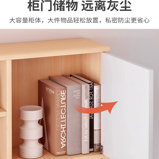 Minyu solid wood desk study desk computer desk bookcase bookshelf integrated household small apartment corner table student writing desk classic model-12mm quality plate maple color 100cm