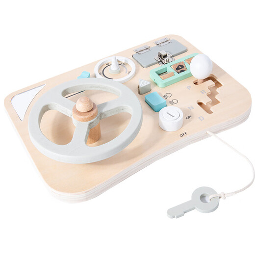 Maria Montessori Montessori Early Education Education Toue bébé Bank Barged Wheater Toy Toy Children Simulation Conduite sur la maison Wall House Direction du volant Fun Fun Game