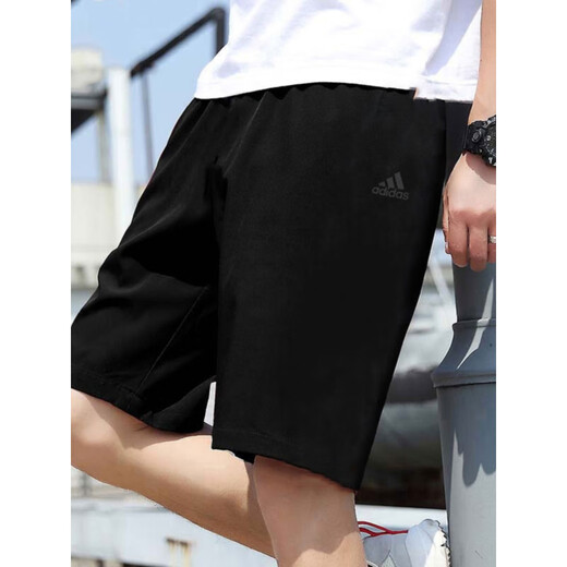 阿迪达斯 （adidas）棉质短裤男夏季新款运动裤宽松针织休闲五分裤IC9756 IC9756  M _推荐135-155斤
