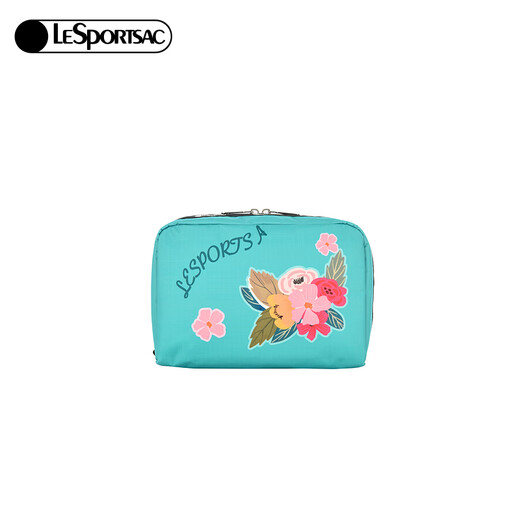 LeSportsac Trendy series cute cartoon cosmetic bag childlike clutch bag fashion bag women's bag flower cluster