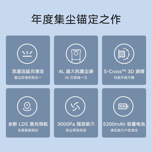 XIAOMI米家集尘扫地机器人集尘全自动大吸力吸扫拖三合一抗菌吸尘器 【95新】米家集尘扫拖机器人