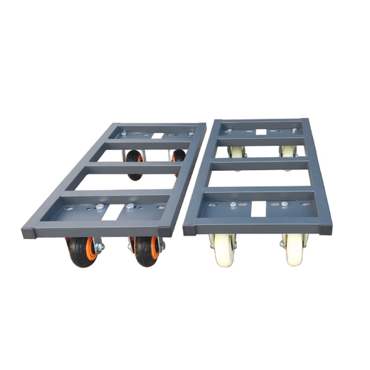 Jiang Zhiai steel pipe paint craft wheeled flatbed turtle truck pull truck mobile base mobile pallet cargo truck frame size 60 100 with 4-inch medium rubber feet