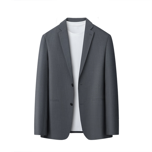 Ягер флагманский официальный магазин высококачественный костюм Men Men Summer Business Casual маленький коттедж с твердым цветом одно западной топ-куртка Men 6630 Brown M 170