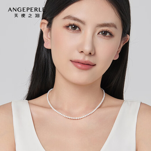 Angel's Tears Freshwater Pearl Necklace Pearl Necklace Clavicle Chain Necklace Actress Language Millet Bead Necklace Versatile Artifact for Girlfriend