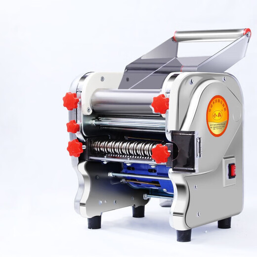 
Baishuiwang Home noodle press stainless steel electric small noodles machine multi-function commercial dumpling chaos fully automatic luxury stainless steel-160 type 370 watts (steel roller plating knife)