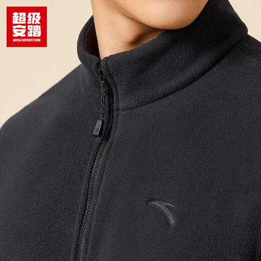 Super Anta Fleece Sports Jacket Men's Autumn Outdoor Light Warm Velvet Stand Collar Jacket Inside and Outer Top 152536706U