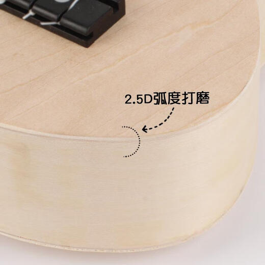 Drei-April-Tiger-Versammlung Ukulele di Kleine Gitarrenhandgefertigte hausgemachte Materialpackung bemalt Handgezogene Kritzelei 23-Zoll-Runde + Pigment 21 Zoll