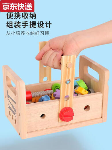 接运猫儿童仿真修理工具箱宝宝拧螺丝刀玩具2一岁半3到61小男孩礼物 手提工具箱+磁性恐龙拼图2