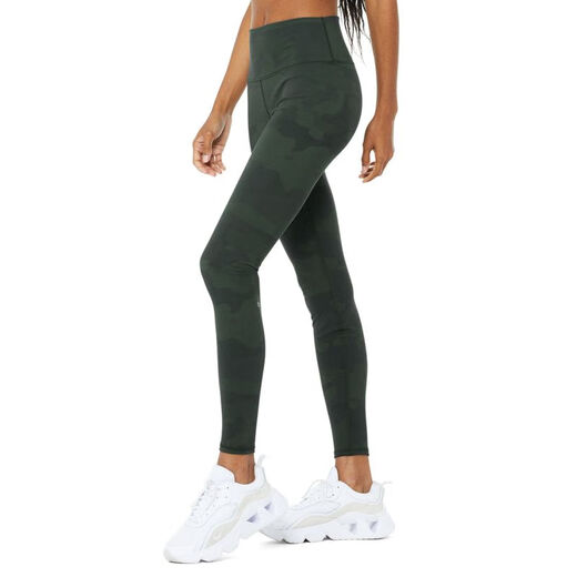 ALO YOGA yoga pants high-waisted trousers high-performance tights camouflage running fitness dancing Pilates pants breathable and sweat-wicking Hunter Camouflage M (suitable for waist 73.5 - 77.5cm)