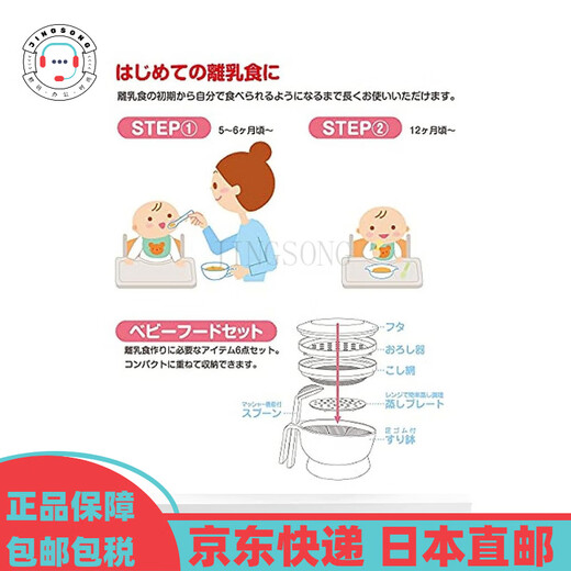 MIKIHOUSE [Japan Direct Mail] Children's Tableware Set Supplementary Food Birth Gift Baby Gift Anti-fall Not Specified 25.4*11.4*31.6cm