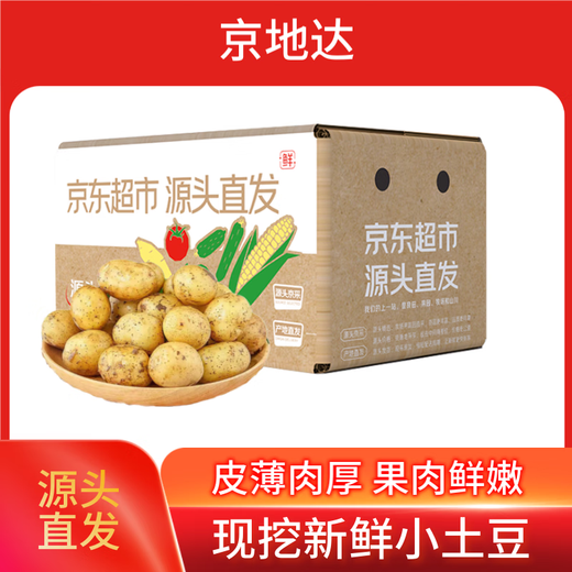 Jingdida Shandong small potatoes net weight 9Jin Jin is equal to 0.5kg, single fruit is more than 100g, fresh vegetables, potatoes, straight from the source