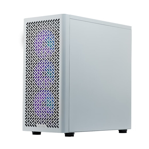 酷冷至尊（CoolerMaster）ELITE 502 白色 全塔电脑机箱 网状进气前面板/钢化玻璃侧板/标配120 ARGB风扇*3/支持420水冷