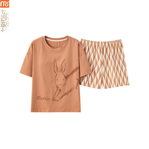 Modal Pyjamas für Frauen im Sommer 2025 neuer kurzärmeliger Anzug großer Größe mit Brustkissen integrierter Dünnstil-Schüler können außerhalb von Home GXT1047 M tragen