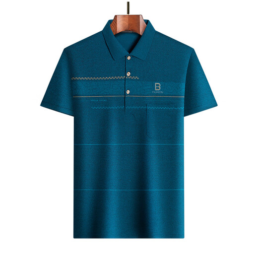 Camiseta Old Car Papá usa una camiseta de manga corta para la camisa de polo masculino de mediana edad de verano algodón de mediana edad y anciano abuelo de verano 829 gris m 90-120Jin [Jin equivale a 0.5 kg]