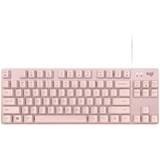 Logitech Logitech K835 Wired Mechanical Keyboard 84 Taste E-Sports-Büro Office Tippen Desktop Computer Haushalt Pink Red Shaft Logitech K835 Weiß + Large Table Matte Echtbox