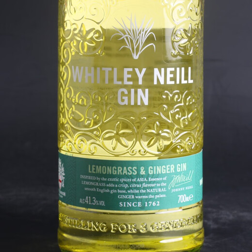 惠特利尼尔（Whitley Neil）柠檬草味金酒 WHITLEY NEILL LEMONGRASS GINGER GIN 惠特利尼尔柠檬草1000ml