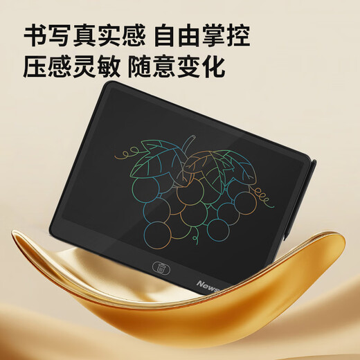 Newman 13 pouces couleur écriture LCD planche à dessin tableau électronique tableau d'écriture pour enfants planche à dessin bureau écriture bébé peinture message mémo garçons et filles cadeau d'anniversaire noir mode