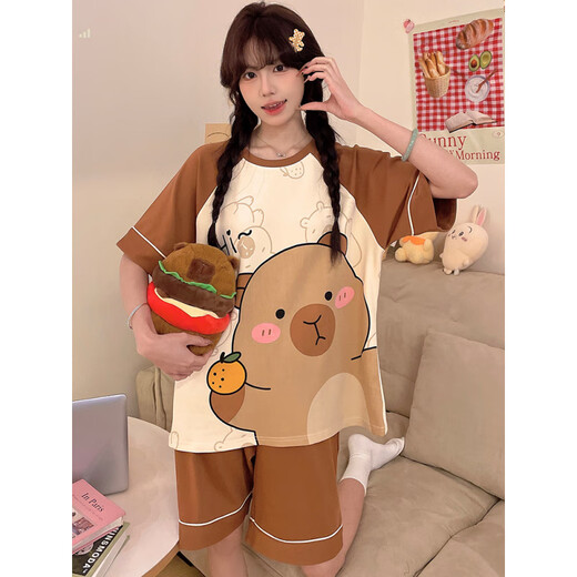 Qin Nuan Pyjamas Girls im Sommer-, mittleren und großen Kinder mit hoher Qualität der Jüngerstil-Schüler im Sommer und jungen Mädchen nach Hause TN829# Pacha Dog S (empfohlene Höhe 143-153)