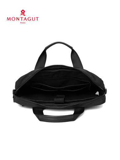Mengte Jiao Herrenbeutel Crossbody Bag Rucksack Umhängetasche Herrenbeutel Oxford Stoff Handtasche Leinwand Aktentasche Horizontal Schwarz