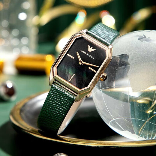Emporio Armani Pareja Mira el cumpleaños 520 Valentín Regalo Fashion Fashion Mass's y Women's Watch [Caja de regalo] AR60053+AR11149