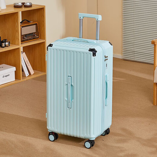 
Five-wheeled suitcase 26-inch large-capacity, angle-packing multi-functional suitcase 24-inch trolley case password box 826-pink (high configuration, large-capacity thickened model) 30-inch [five-wheel + cup holder + usb interface]