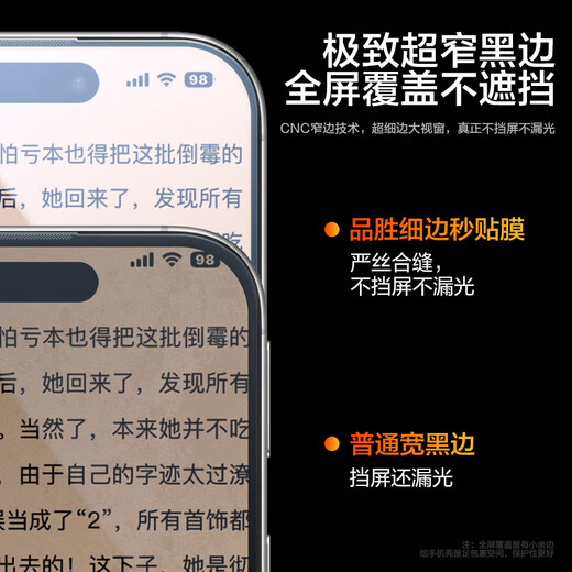 Pinsheng gilt für Apple 16Pro Tempered Film iPhone 16pro Mobiltelefon