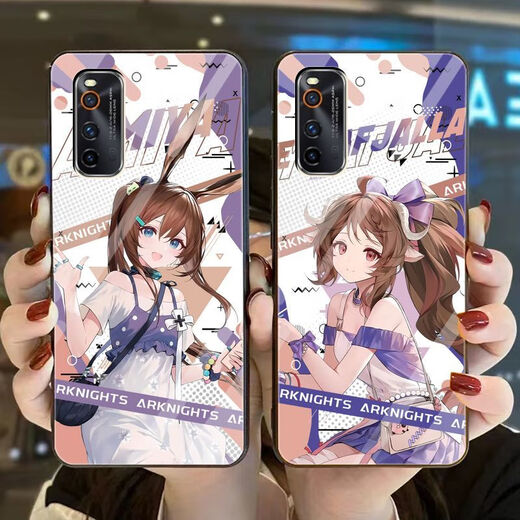 
KYODO Ark of Tomorrow Desolation Lapland Mobile Phone Case Honeysuckle is suitable for vivos18 Apple 15pro Huawei mate60 v16787 Honeysuckle-Tempered Glass Shell Suitable for Apple Model-Remember to send it to customer service