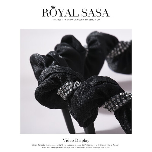 Royal sasa royal salsa large tooth comb hair hoop broken hair wavy headband high skull versatile hairpin imitation crystal headband hair accessories