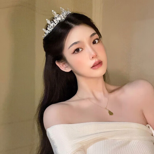 First encounter, birthday crown headdress, 18-year-old coming-of-age ceremony, tomorrow's birthday headband cake, 18-year-old scene decoration bride, birthday crown