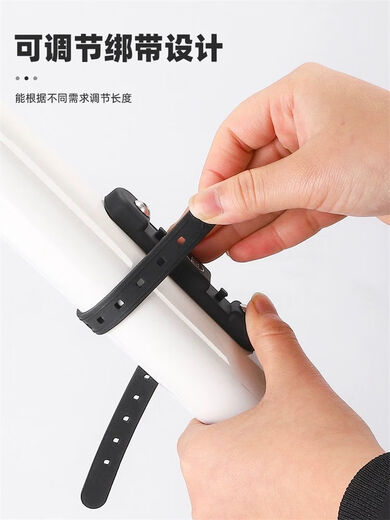 Bicycle water bottle rack, no punching, water cup holder conversion seat, mountain bike fixed rack, universal equipment for bicycles, integrated strap mount, black + gradient black