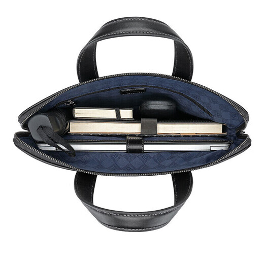 
Goldlion handbag horizontal large-capacity computer bag PVC men's bag business briefcase birthday gift gift business-PVC 13-inch large bag